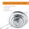 U.S. Kitchen Supply® - Set of 3 Premium Quality Extra Fine Twill Mesh Stainless Steel Conical Strainers - 3", 4" and 5.5" Sizes